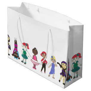 Grand Sac Cadeau Ballet Tap Jazz Lyrique Fille Danseurs Professeur 