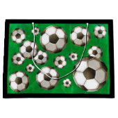 Grand Sac Cadeau Ballons de foot (Devant)