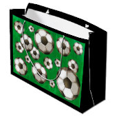 Grand Sac Cadeau Ballons de foot (Dos Angle)