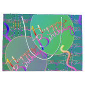 Grand Sac Cadeau Ballons "Joyeux anniversaire" (Dos)