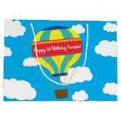 Grand Sac Cadeau Balloon chaud Couleur du matin (Dos)