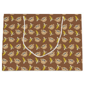 Grand Sac Cadeau Bananes singes (Devant)