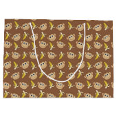 Grand Sac Cadeau Bananes singes (Dos)