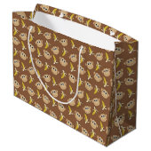 Grand Sac Cadeau Bananes singes (Dos Angle)