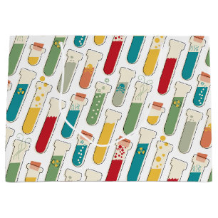Grand Sac Cadeau Bande de tube d'essai de chimie moderne du milieu