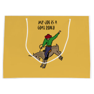 Grand Sac Cadeau Bande dessinée drôle d'humour du travail de rod
