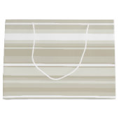 Grand Sac Cadeau Bandes de grès (Devant)