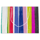 Grand Sac Cadeau Bandes verticales (Devant)