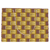 Grand Sac Cadeau Bar à chocolat Golden Ticket (Dos)