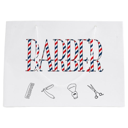 Grand Sac Cadeau Barre (Devant)