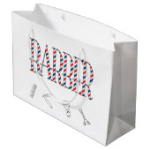 Grand Sac Cadeau Barre (Dos Angle)