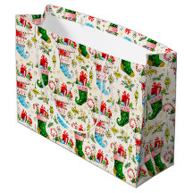 Bas de Noël Rétro Vintage