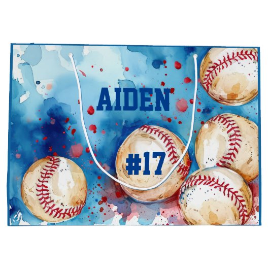 Grand Sac Cadeau Baseball (Dos)