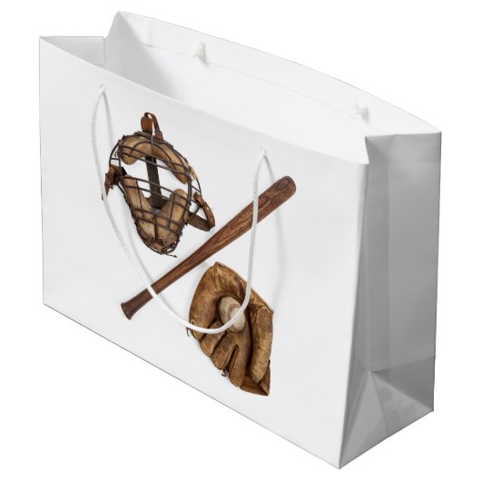 Grand Sac Cadeau Baseball vintage (Dos Angle)