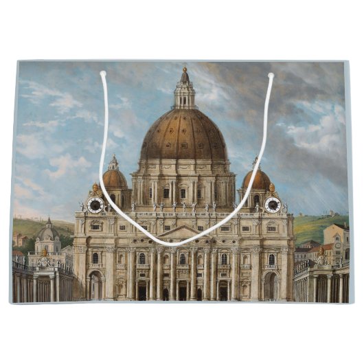 Grand Sac Cadeau Basilique Saint-Pierre de la Cité du Vatican (Devant)