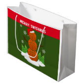 Grand Sac Cadeau Basket-ball MERRY SWISHMAS (Devant Angle)