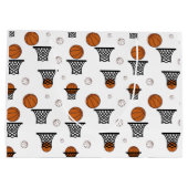 Grand Sac Cadeau Basketball Pattern (Dos)