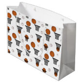 Grand Sac Cadeau Basketball Pattern (Dos Angle)
