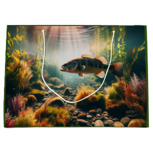 Grand Sac Cadeau Basse-bouche sous-marine