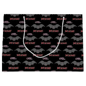 Grand Sac Cadeau Bat mignonne mais effrayant (Devant)