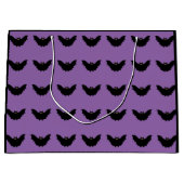Grand Sac Cadeau Bat noir d'Halloween (Devant)