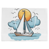 Grand Sac Cadeau Bateau (Dos)