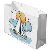 Grand Sac Cadeau Bateau (Dos Angle)