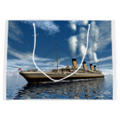 Grand Sac Cadeau Bateau titanique - 3D rendent (Devant)