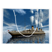 Grand Sac Cadeau Bateau titanique - 3D rendent (Dos)
