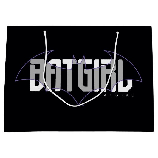 Grand Sac Cadeau Batgirl Nom High-Tech Graphique (Devant)