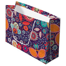 Batik coloré Illustration Nature Motif Floral