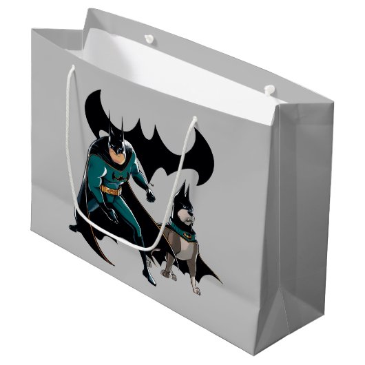 Grand Sac Cadeau Batman & Ace (Devant Angle)