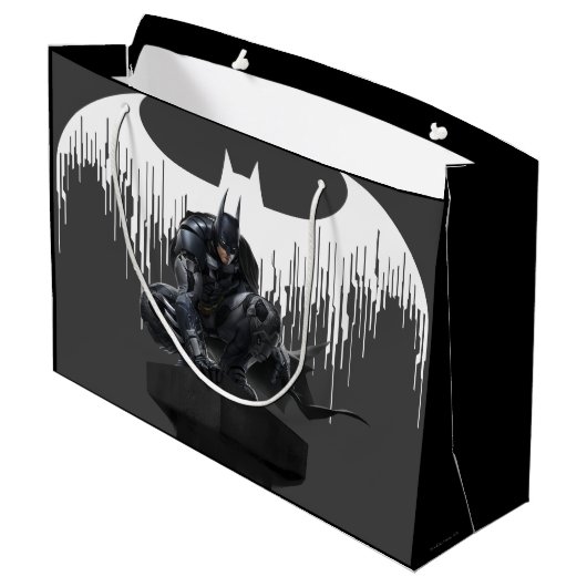 Grand Sac Cadeau Batman perché sur un pilier (Dos Angle)