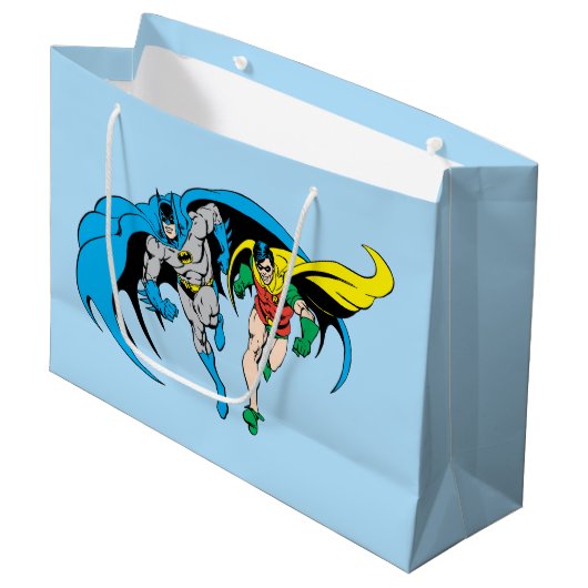 Grand Sac Cadeau Batman & Robin (Devant Angle)