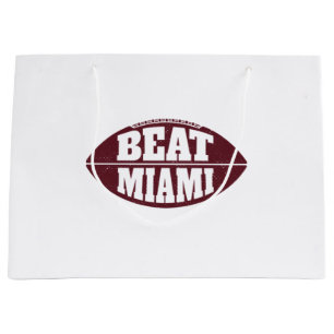 Grand Sac Cadeau Battez Miami Vintage Aggie Football Gameday samedi