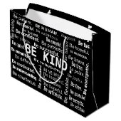 Grand Sac Cadeau Be Kind Word Cloud (Dos Angle)