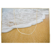 Grand Sac Cadeau Beach Sand Paix Joie Amour Noël (Dos)