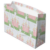 Grand Sac Cadeau Beau cadeau de bébé ou princesse Pattern de douche (Dos Angle)