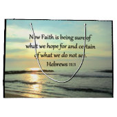 GRAND SAC CADEAU BEAU HEBREWS 11:1 SUNRISE (Dos)