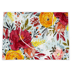 Grand Sac Cadeau Beau Rose