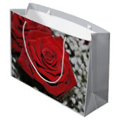 Grand Sac Cadeau Beau rose rouge (Dos Angle)