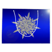 Grand Sac Cadeau Beau Snowflake (Dos)