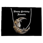 Grand Sac Cadeau Beau visage dans la Lune Anniversaire (Dos)