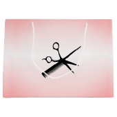 Grand Sac Cadeau Beauticier Design Rose (Devant)