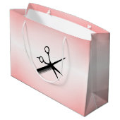 Grand Sac Cadeau Beauticier Design Rose (Dos Angle)