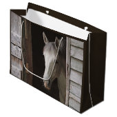 Grand Sac Cadeau Beautiful Gray Mare Horse (Devant Angle)
