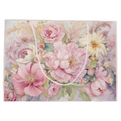 Grand Sac Cadeau Beautiful peonies large gift bag (Dos)