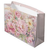 Grand Sac Cadeau Beautiful peonies large gift bag (Dos Angle)