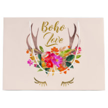 Beaux cils floraux Boho Love Renne Bois