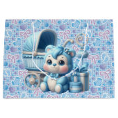 Grand Sac Cadeau Bébé garçon (Devant)